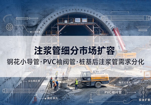 常宁注浆管细分市场扩容，隧道钢花小导管、PVC 袖阀管、桩基后注浆管需求分化